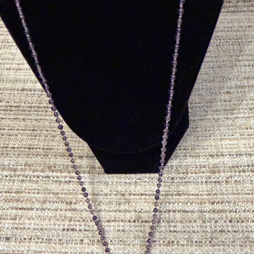 Lee Brevard Iolite, Peal, & Sterling Silver Fossil Pendant & LB Fossil Earring - Picture 4 of 12